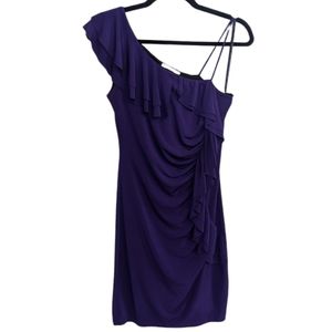 Intermission Purple Ruffle One-Shoulder Dress - Size 6 💜